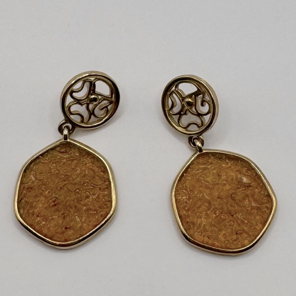 SARAH COVENTRY Taste of Honey Amber Lucite Dangle Earrings - Picture 6 of 12